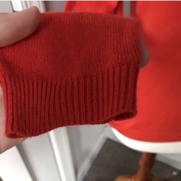 Ralph Lauren Silk Cashmere Orange Crew Neck Sweater Size S Excellent Condition - Picture 8 of 8
